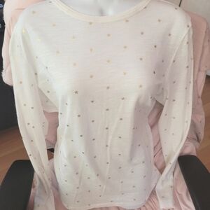 Banana Republic Long Sleeve novelty tee Size Large